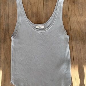 Babaton Light Blue Ribbed Tank